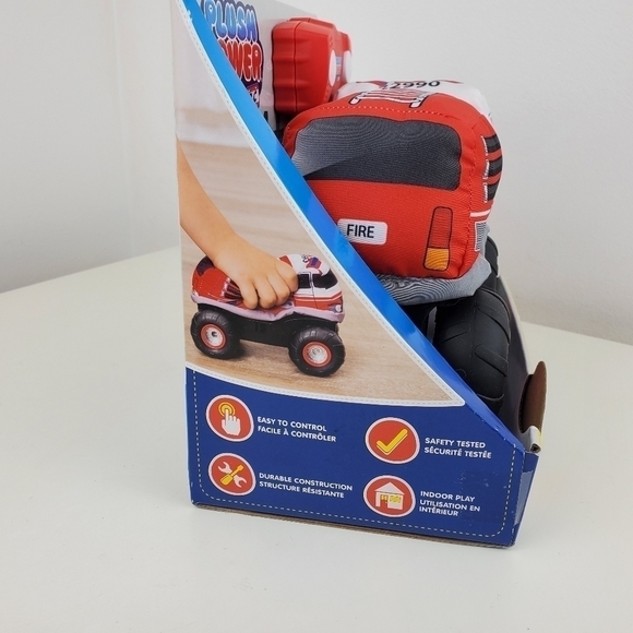 PLUSH Power RC, Remote Control Fire Truck with Soft Body and 2-Way Steering - Picture 6 of 12